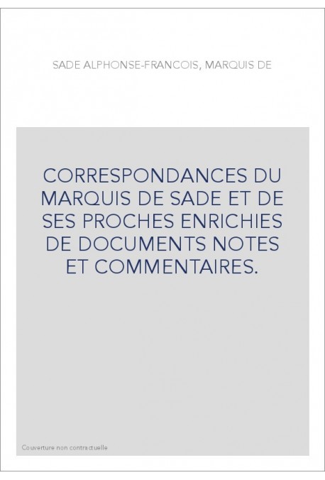 CORRESPONDANCE. TOME XXVII. DIVERS