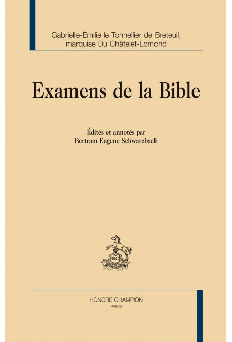 EXAMENS DE LA BIBLE