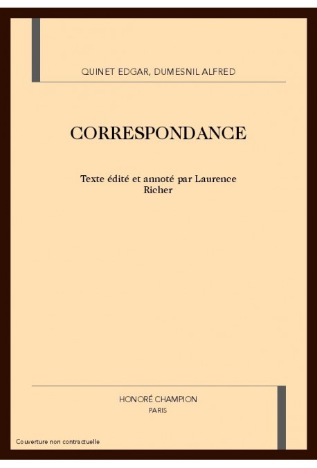 CORRESPONDANCE