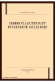 DIDEROT LECTEUR ET INTERPRETE DE LEIBNIZ