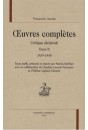 OEUVRES COMPLETES. SECTION VI. CRITIQUE THEATRALE. TOME II. 1839-1840