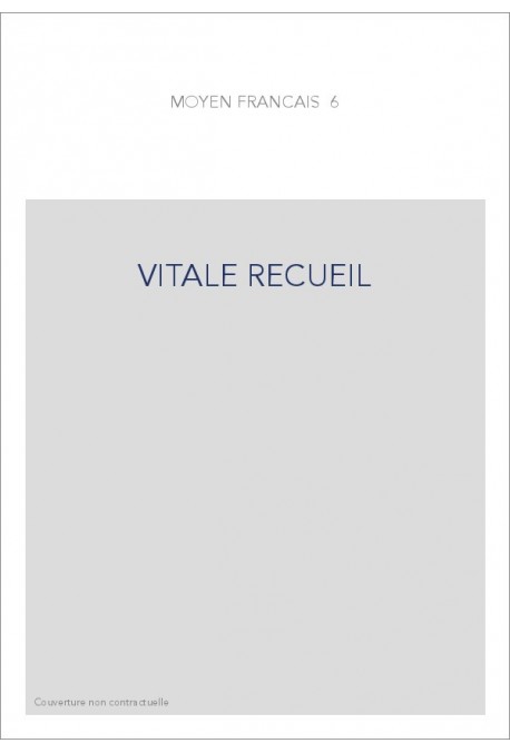 VITALE RECUEIL