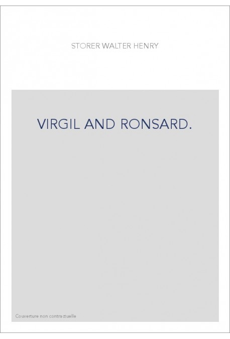 VIRGIL AND RONSARD.