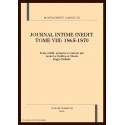 JOURNAL INTIME INEDIT TOME VIII ET DERNIER (1865-1870)