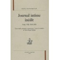 JOURNAL INTIME INEDIT TOME VIII ET DERNIER (1865-1870)