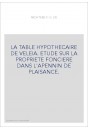 LA TABLE HYPOTHECAIRE DE VELEIA.