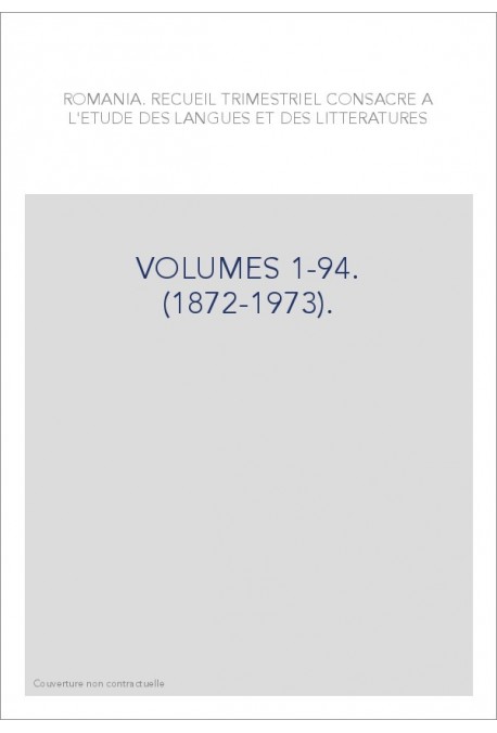 VOLUMES 1-94. (1872-1973).