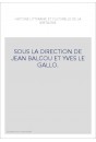 HISTOIRE LITTERAIRE ET CULTURELLE DE LA BRETAGNE.