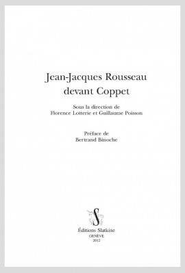 JEAN-JACQUES ROUSSEAU DEVANT COPPET