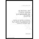 LE RITUEL DU CULTE DIVIN JOURNALIER EN EGYPTE