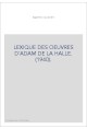 LEXIQUE DES OEUVRES D'ADAM DE LA HALLE. (1940).