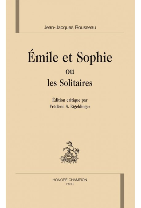 EMILE ET SOPHIE OU LES SOLITAIRES