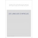 LES LANGUES D'AFRIQUE.