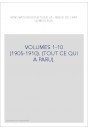 VOLUMES 1-10 (1905-1910). (TOUT CE QUI A PARU).