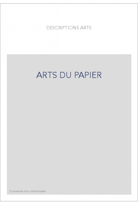 ARTS DU PAPIER