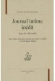 JOURNAL INTIME INEDIT TOME VI (1854-1858)