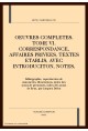 UVRES COMPLÈTES. TOME VI. CORRESPONDANCE. AFFAIRES PRIVÉES