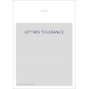 LETTRES SUR LA TOLERANCE. PRESENTE PAR PAUL VERNIERE.  (1825).