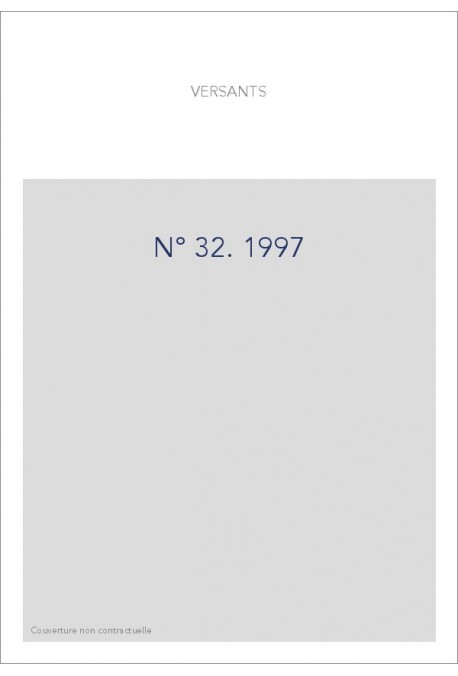 NUMERO 32/1997. NOUVELLE SERIE.