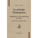 LE PRINCIPE D'IMMANENCE