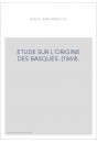 ETUDE SUR L'ORIGINE DES BASQUES. (1869).