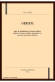 OEDIPE SUIVIS DE BROUILLONS ET TEXTES INEDITS