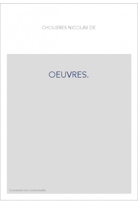 OEUVRES.