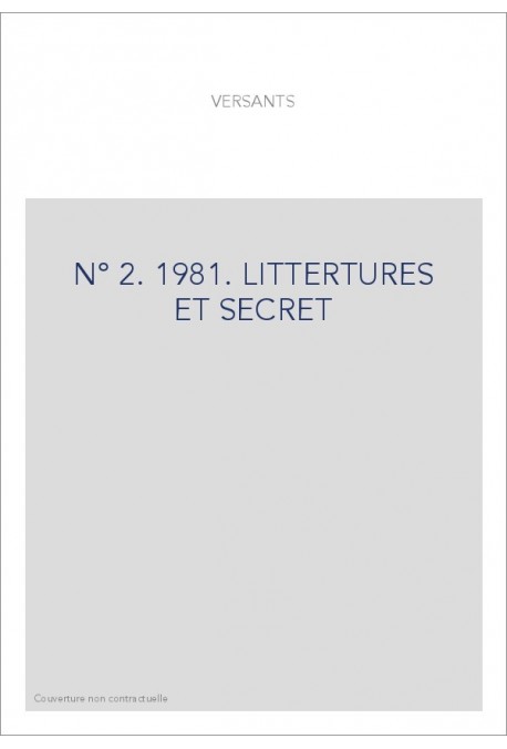 VERSANTS 2  1981