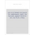LES DOCTRINES SOCIALES DE LAMENNAIS. AVEC UN NOUVEL AVANT-PROPOS DE L'AUTEUR. (1942).