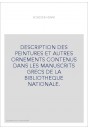 DESCRIPTION DES PEINTURES ET AUTRES ORNEMENTS CONTENUS DANS LES MANUSCRITS GRECS DE LA BIBLIOTHEQUE NATIONALE.
