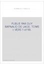 LE ROMAN DE THEBES. TOME I. VERS 1-6198.