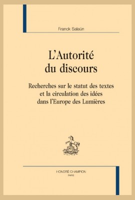 L'AUTORITE DU DISCOURS