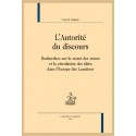 L'AUTORITE DU DISCOURS