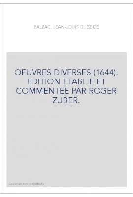 OEUVRES DIVERSES (1644)