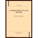 LA PREPOSITION ET SON REGIME