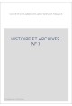 HISTOIRE ET ARCHIVES, JANVIER-JUIN 2000