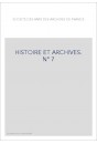 HISTOIRE ET ARCHIVES, JANVIER-JUIN 2000