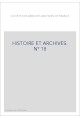 HISTOIRE ET ARCHIVES, JUILLET-DECEMBRE 2005