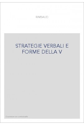 STRATEGIE VERBALI E FORME DELLA V