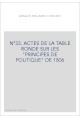 N°33. ACTES DE LA TABLE RONDE SUR LES "PRINCIPES DE POLITIQUE" DE 1806