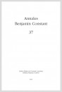 ANNALES BENJAMIN CONSTANT  NUMÉRO 37/2012