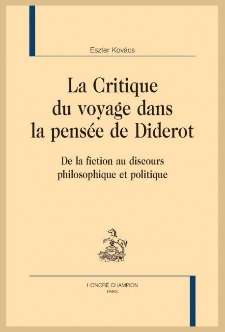 LA CRITIQUE DU VOYAGE DANS LA PENSÉE DE DIDEROT