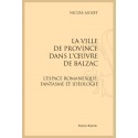 LA VILLE DE PROVINCE DANS L'OEUVRE DE BALZAC