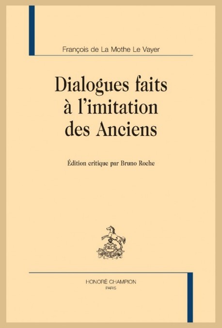 DIALOGUES FAITS À L'IMITATION DES ANCIENS