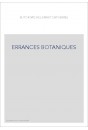 ERRANCES BOTANIQUES
