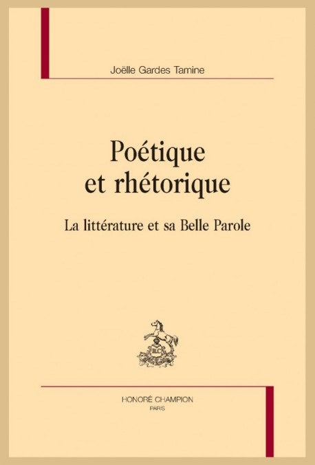 POÉTIQUE ET RHÉTORIQUE