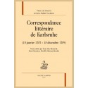 CORRESPONDANCE LITTÉRAIRE DE KARLSRUHE (15 JANVIER 1757 - 15 DÉCEMBRE 1759)