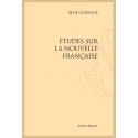 ÉTUDES SUR LA NOUVELLE FRANÇAISE