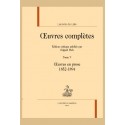 OEUVRES COMPLÈTES. TOME V. OEUVRES EN PROSE (1852 1894)
