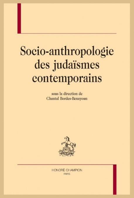 SOCIO-ANTHROPOLOGIE DES JUDAÏSMES CONTEMPORAINS